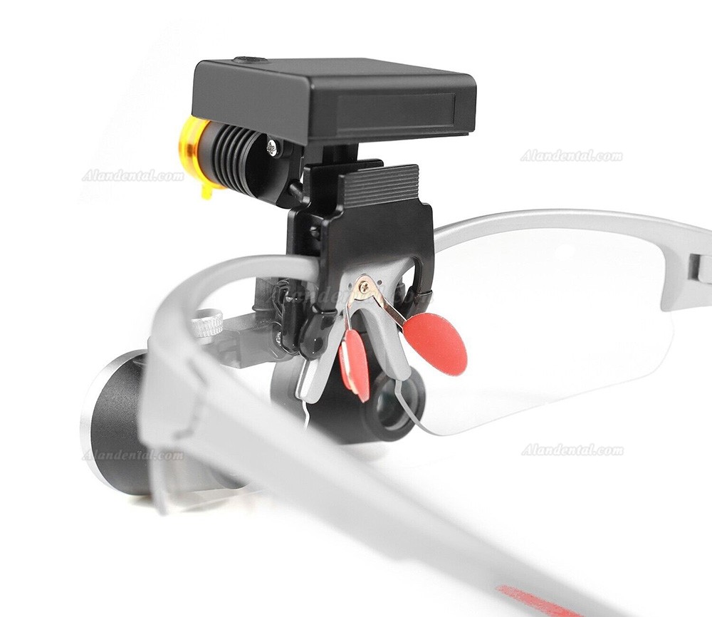 YUYO DY-117 3.5X Dental Binocular Loupes + DY-010 Wireless 3W LED Headlight